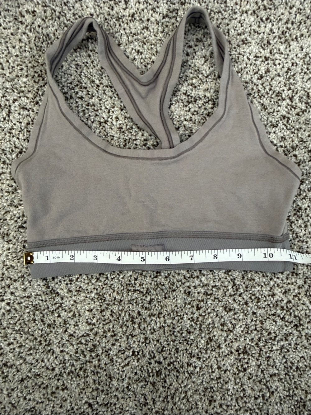 Skims Gray Racerback Bralette - Picture 2 of 4